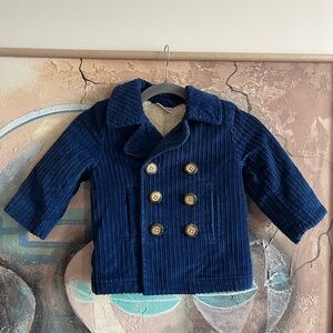 Hanna Anderson Kids corduroy Blue Jacket 80 CM (18-24M)